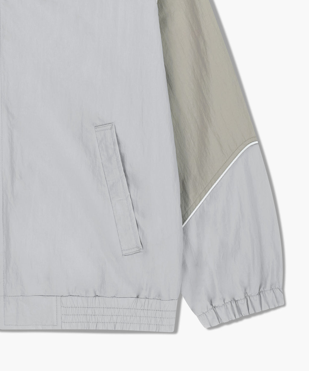 Marithe & Francois Girbaud - Color-block Highneck Windbreaker (Light Gray) product image 10 | TRAB K-Fashion Australia