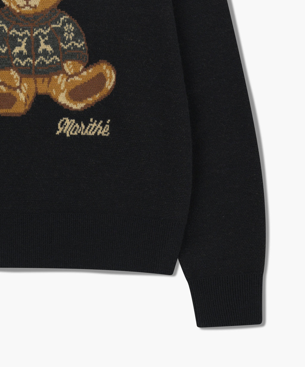 Marithe & Francois Girbaud - Doodle Bear Knit Pullover (Navy) product image 10 | TRAB K-Fashion Australia