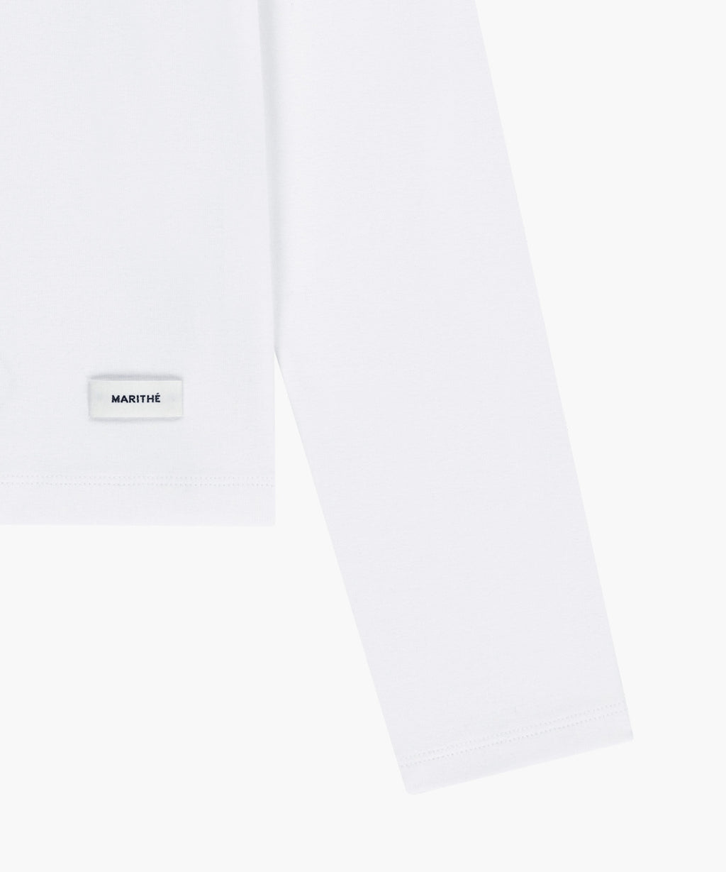Marithe & Francois Girbaud - Basic Scoop Back Long Sleeve (White) product image 10 | TRAB K-Fashion Australia