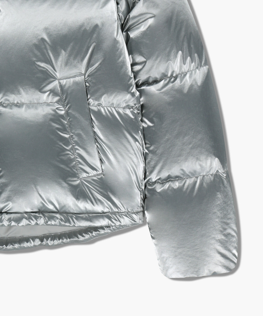 Marithe & Francois Girbaud - Glossy Crop Down Jacket (Silver) product image 10 | TRAB K-Fashion Australia