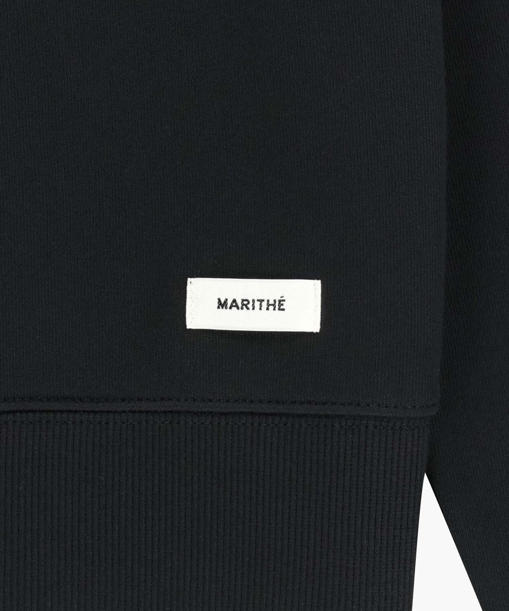 Marithe & Francois Girbaud - Basic Crop Sweatshirt (Black) product image 9 | TRAB K-Fashion Australia