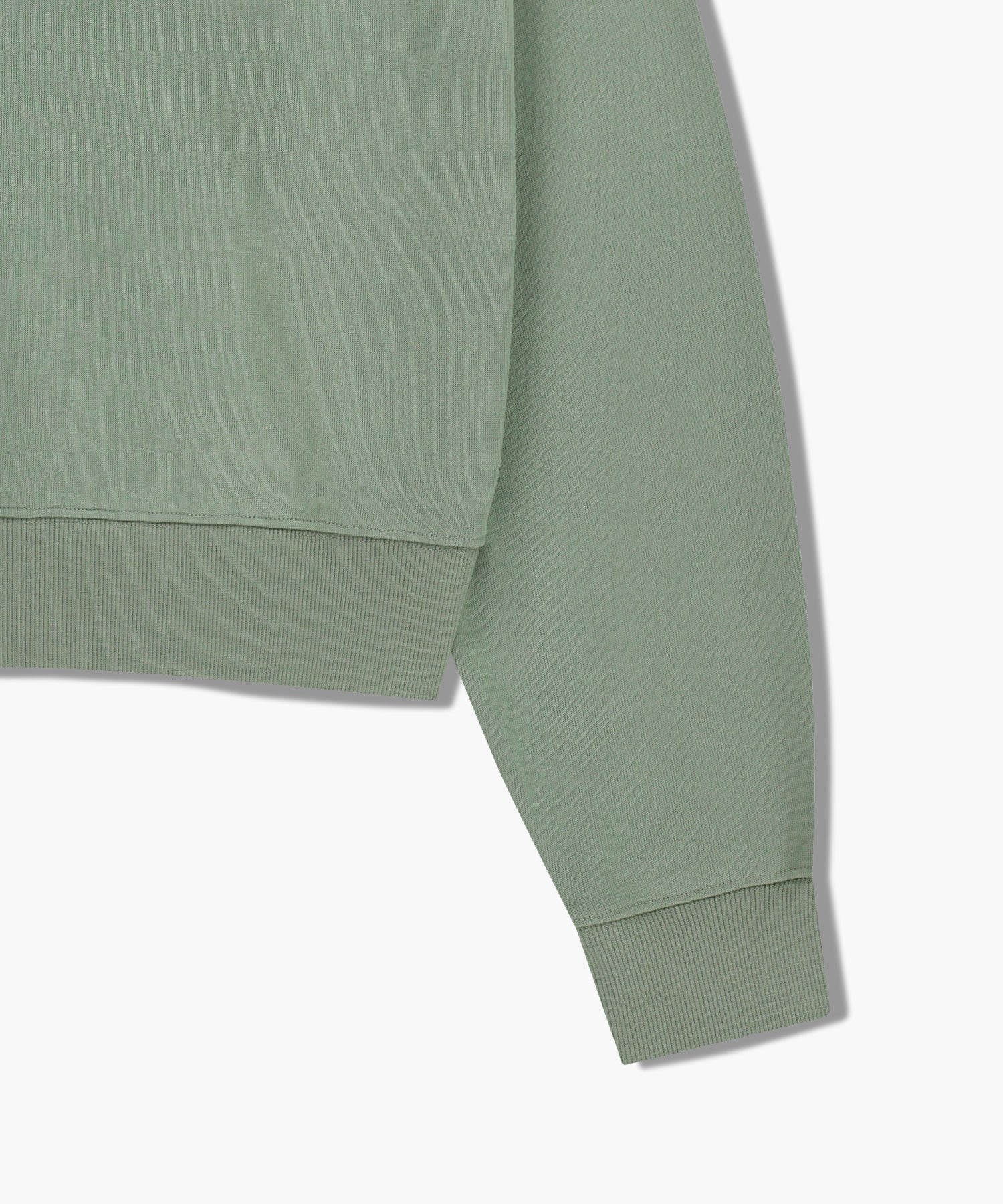 Marithe & Francois Girbaud - Small Classic Logo Crop Sweatshirt (Mint Gray) product image 10 | TRAB K-Fashion Australia
