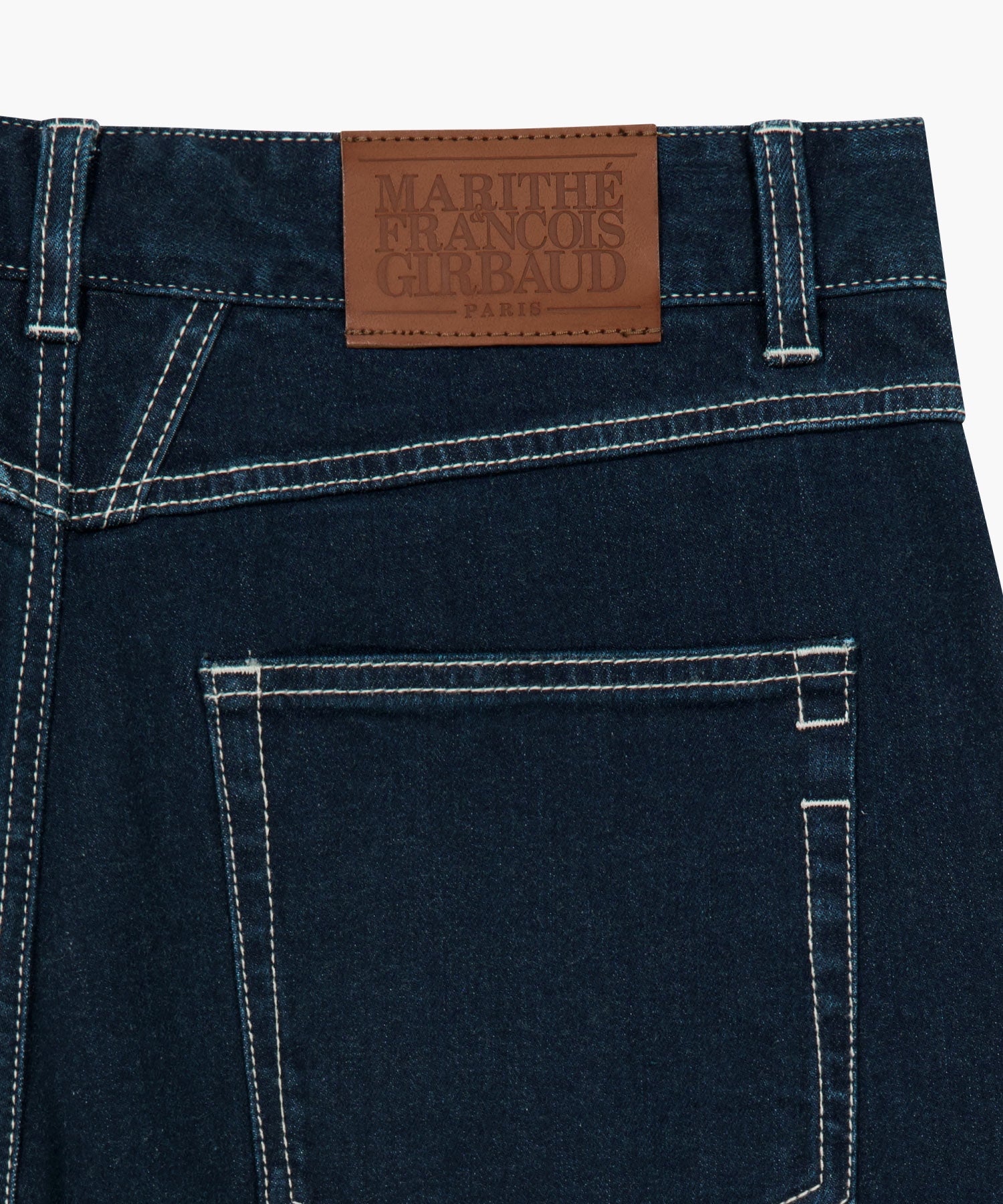 Marithe & Francois Girbaud - New M Low-waist Tuck Wide Denim Pants (Dark Blue) product image 10 | TRAB K-Fashion Australia