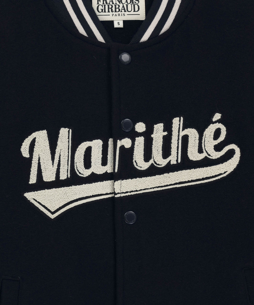 Marithe & Francois Girbaud - Wool Varsity Jacket (Dark Navy) product image 10 | TRAB K-Fashion Australia