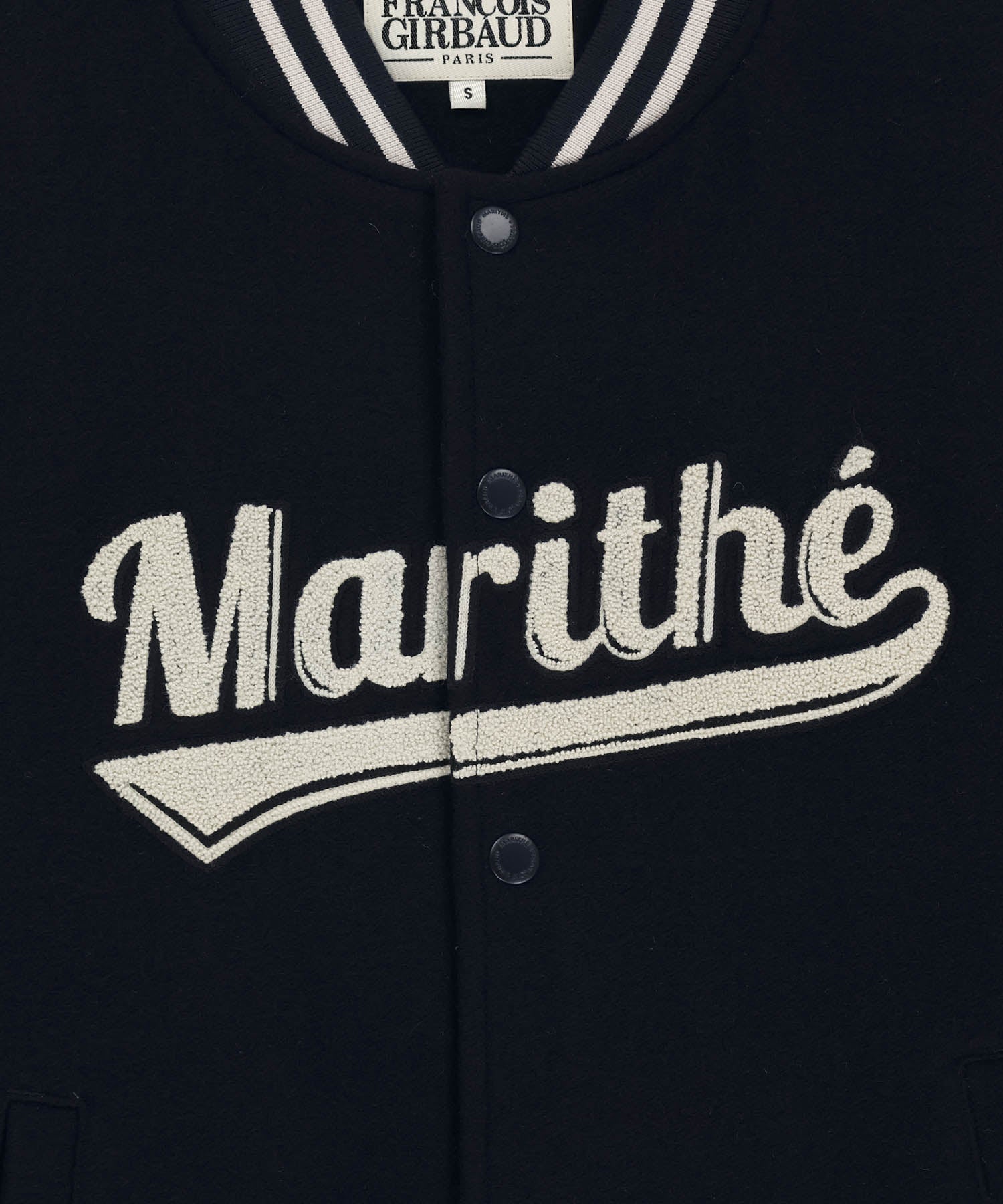 Marithe & Francois Girbaud - Wool Varsity Jacket (Dark Navy) product image 10 | TRAB K-Fashion Australia