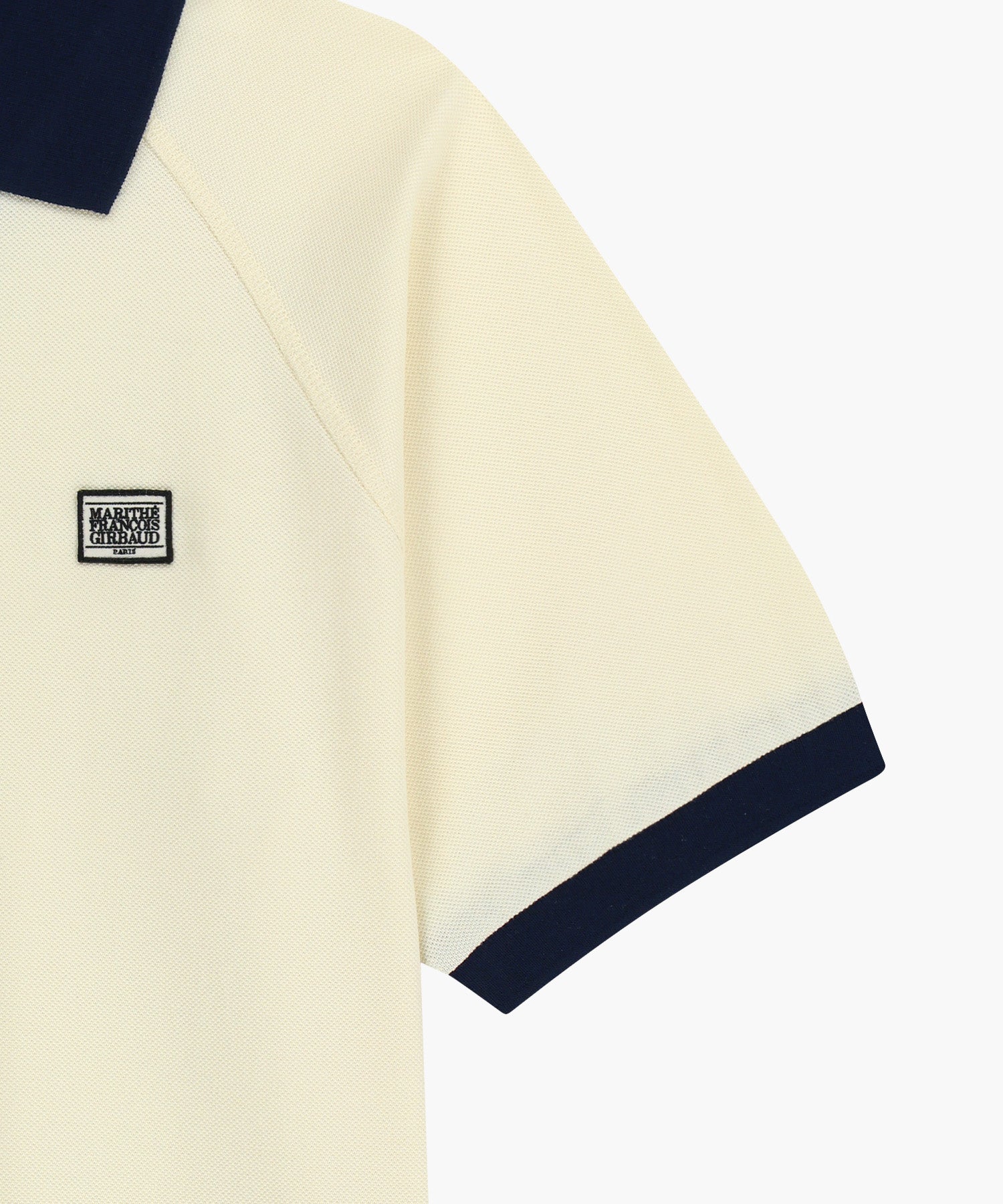 Marithe & Francois Girbaud - Small Classic Logo Pk Collar Point Tee (Ivory) product image 13 | TRAB K-Fashion Australia