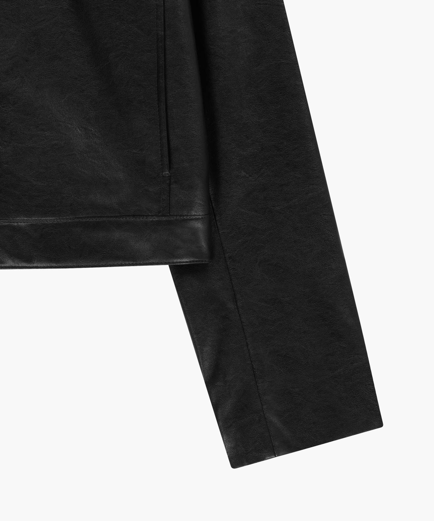 Marithe & Francois Girbaud - Crop Faux Leather Jacket (Black) product image 10 | TRAB K-Fashion Australia