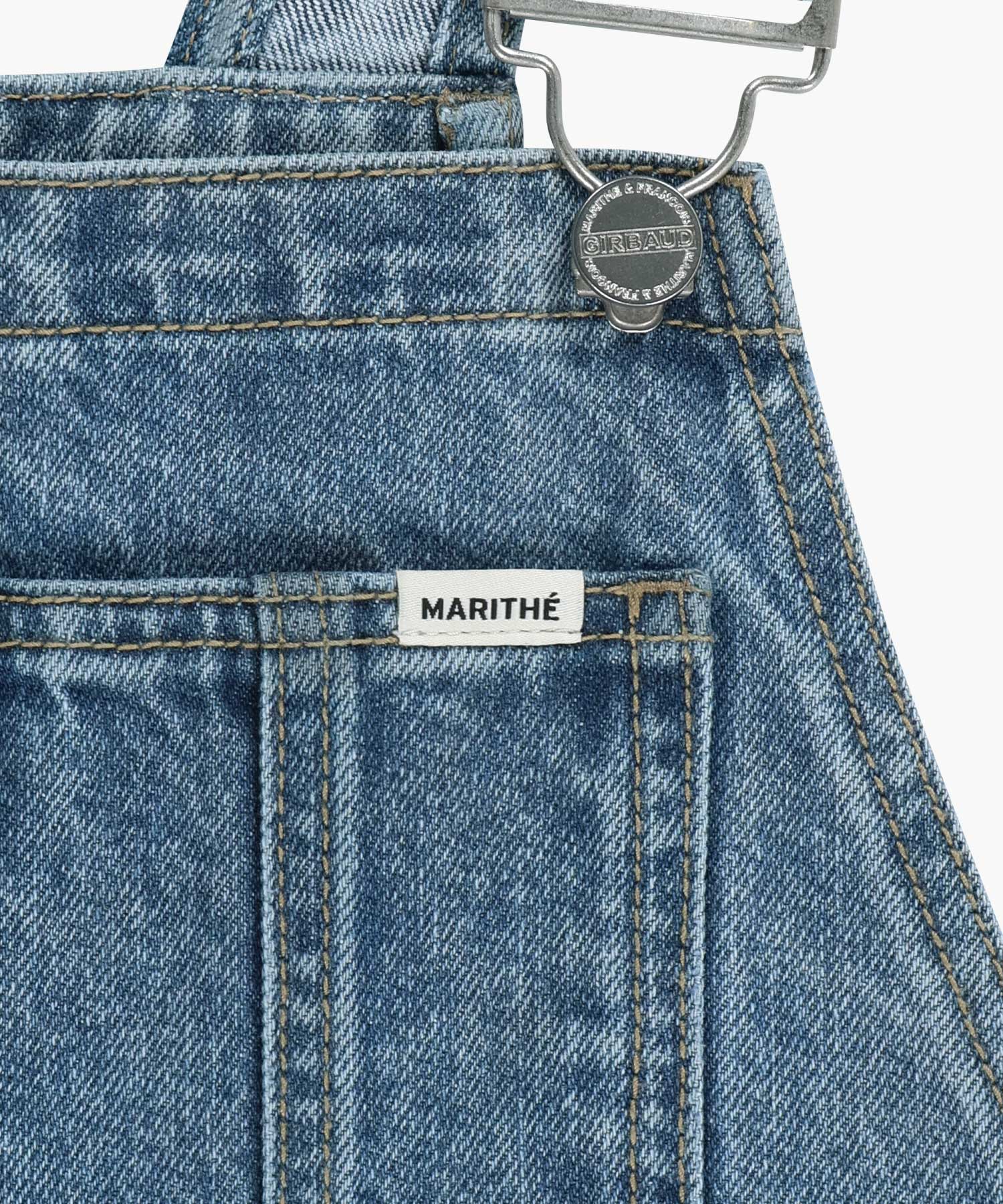 Marithe & Francois Girbaud - Denim Overall Midi Skirt (Blue) product image 10 | TRAB K-Fashion Australia