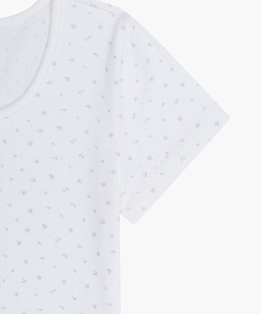 Marithe & Francois Girbaud - Flower Slim Crop Tee (Ivory) product image 10 | TRAB K-Fashion Australia