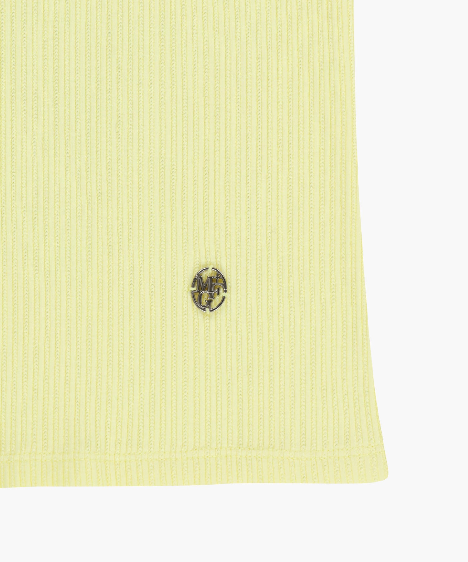 Marithe & Francois Girbaud - Square Neck Lace Detail Tee (Light Yellow) product image 10 | TRAB K-Fashion Australia