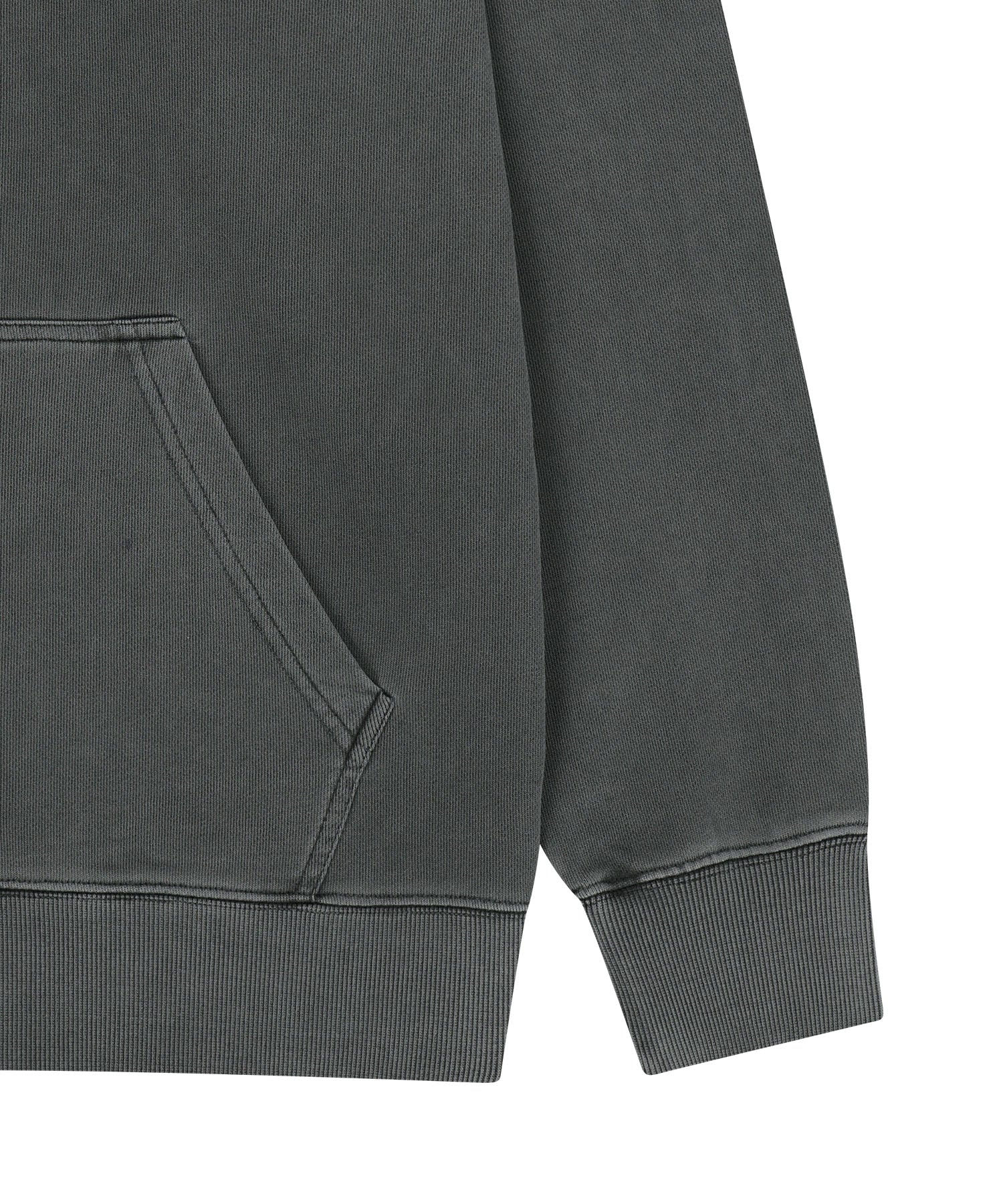 Marithe & Francois Girbaud - Classic Logo Dyeing Hoodie Zipup (Charcoal) product image 10 | TRAB K-Fashion Australia