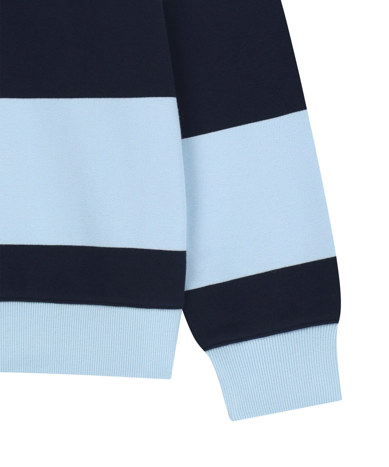 Marithe & Francois Girbaud - Small Classic Logo Rugby Stripe Sweatshirt (Navy) product image 10 | TRAB K-Fashion Australia