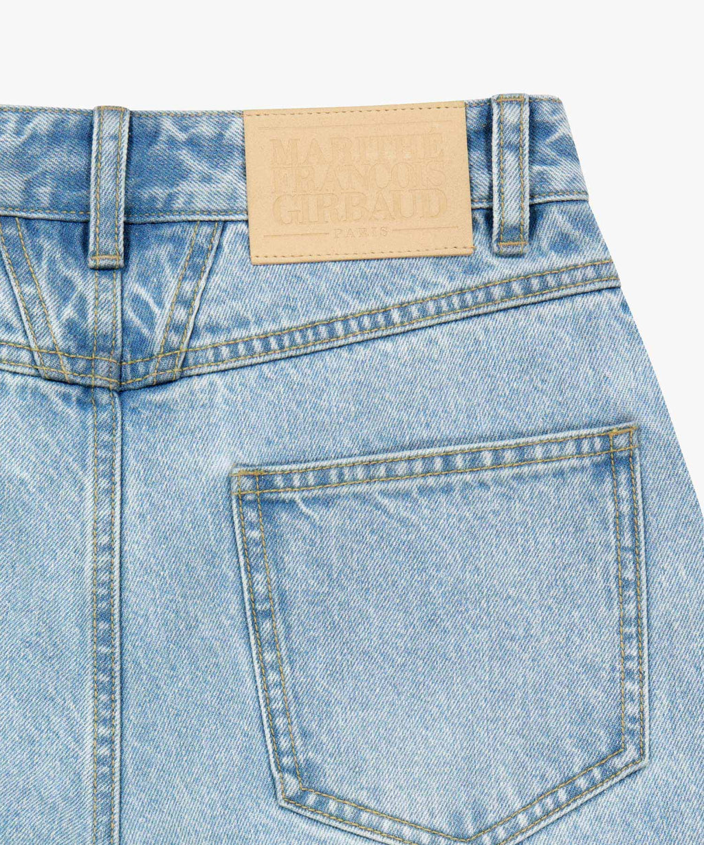 Marithe & Francois Girbaud - Curved Denim Pants (Light Blue) product image 12 | TRAB K-Fashion Australia