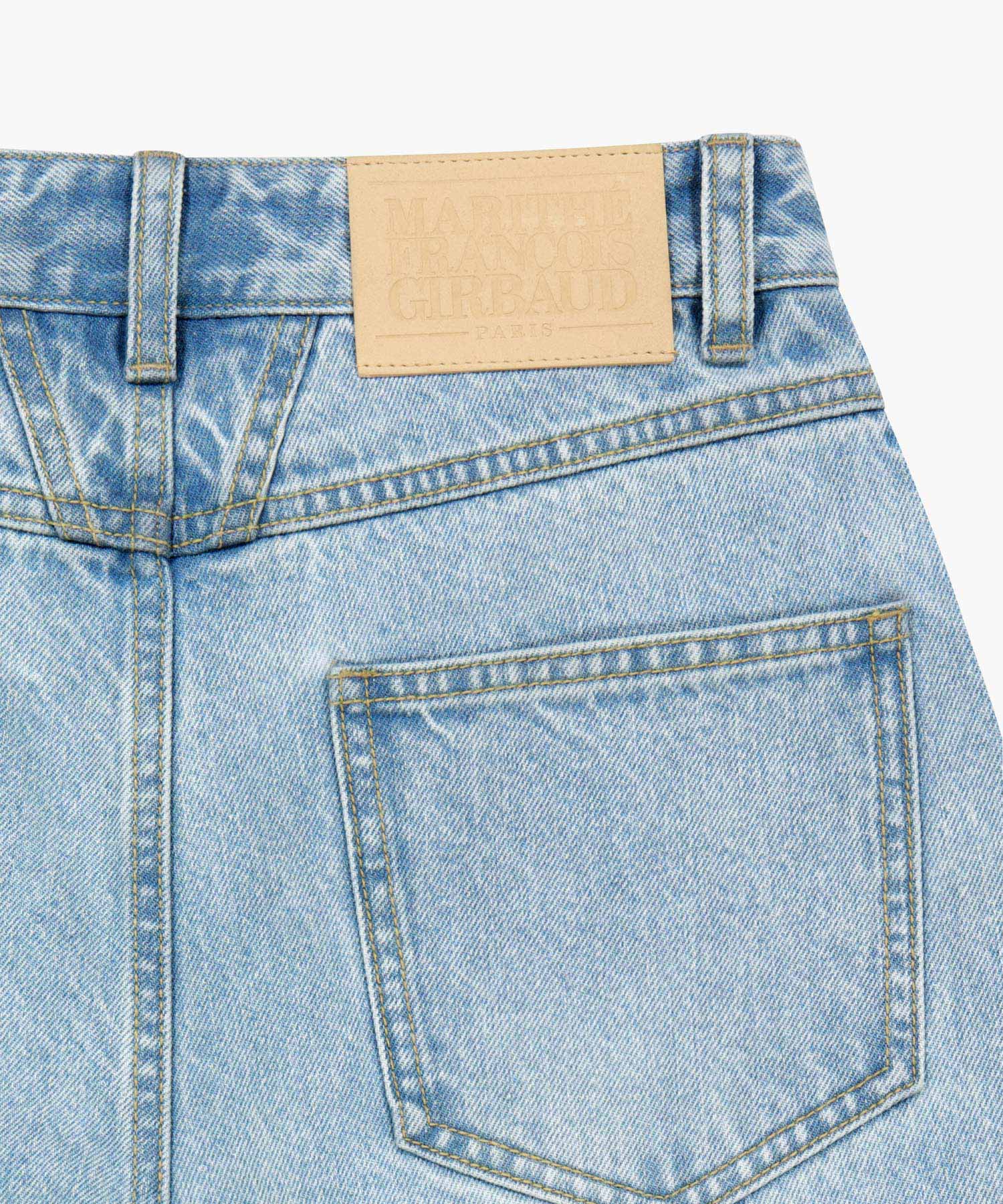 Marithe & Francois Girbaud - Curved Denim Pants (Light Blue) product image 12 | TRAB K-Fashion Australia