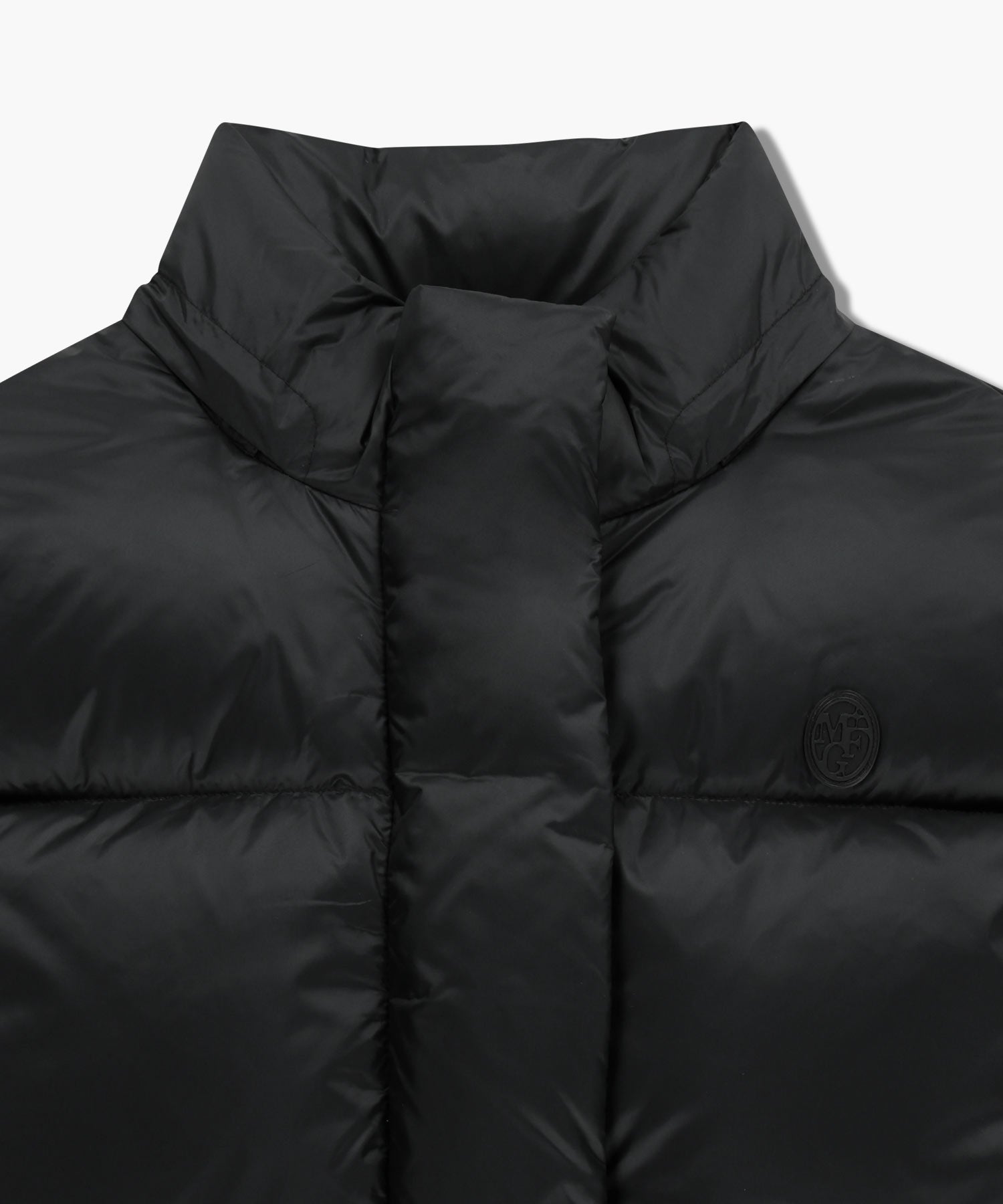 Marithe & Francois Girbaud - Circle Logo Crop Hooded Down Vest (Black) product image 10 | TRAB K-Fashion Australia