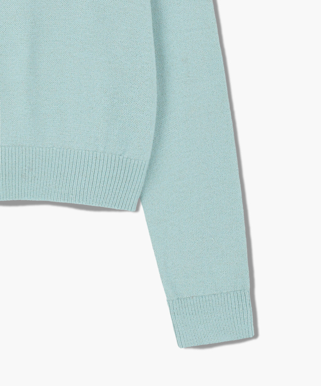 Marithe & Francois Girbaud - Marithe Sport W M+fg Logo Crop Pullover (Sky Blue) product image 10 | TRAB K-Fashion Australia