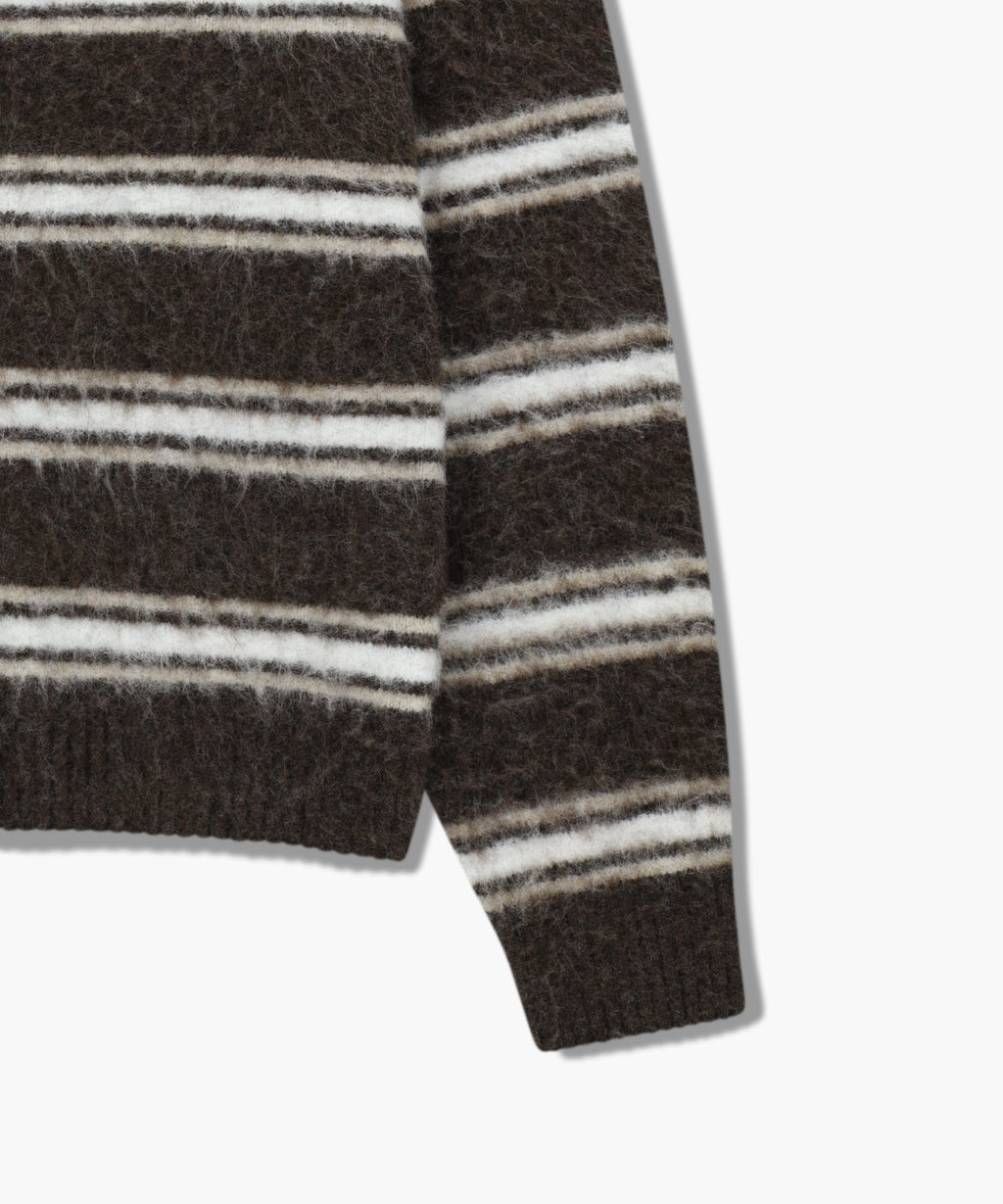 Marithe & Francois Girbaud - Multi Stripe Knit Pullover (Brown) product image 10 | TRAB K-Fashion Australia