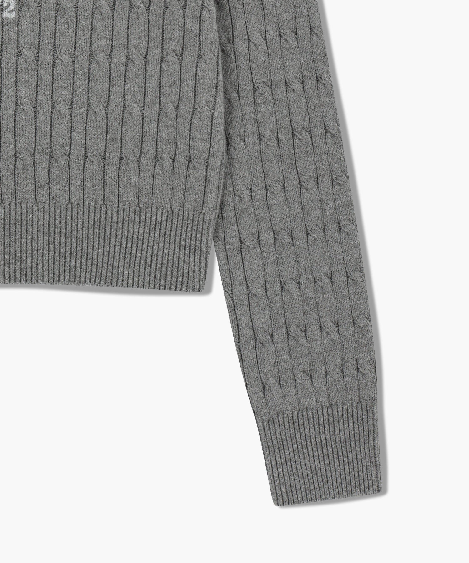 Marithe & Francois Girbaud - Vineyard Cable Knit Pullover (Melange Gray) product image 10 | TRAB K-Fashion Australia