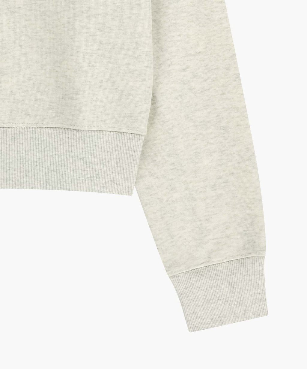 Marithe & Francois Girbaud - Flower Classic Logo Crop Sweatshirt (Oatmeal) product image 10 | TRAB K-Fashion Australia