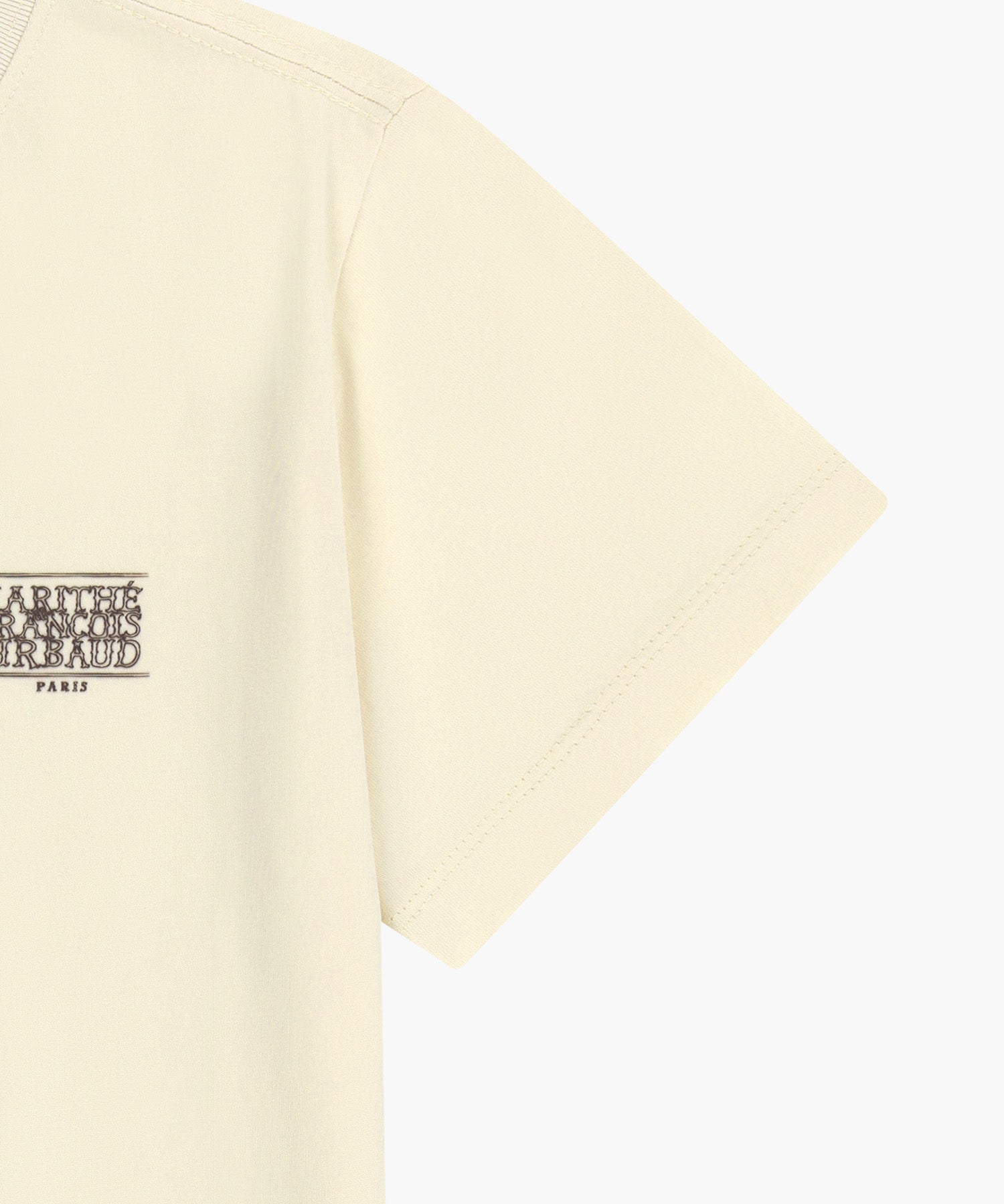 Marithe & Francois Girbaud - Antique Classic Logo Slim Crop Tee (Cream) product image 10 | TRAB K-Fashion Australia