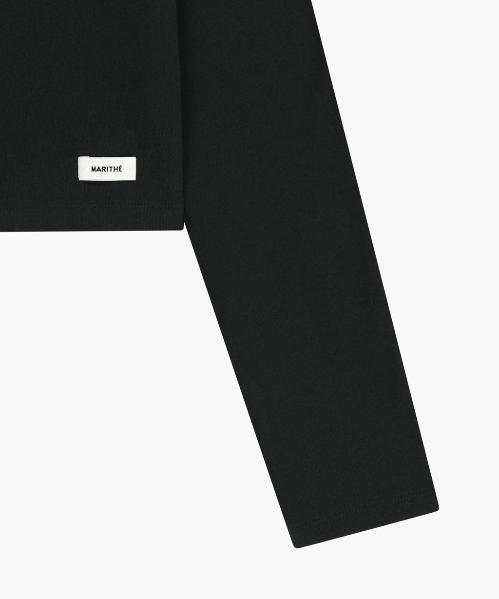 Marithe & Francois Girbaud - Basic Crop Long Sleeve (Black) product image 10 | TRAB K-Fashion Australia