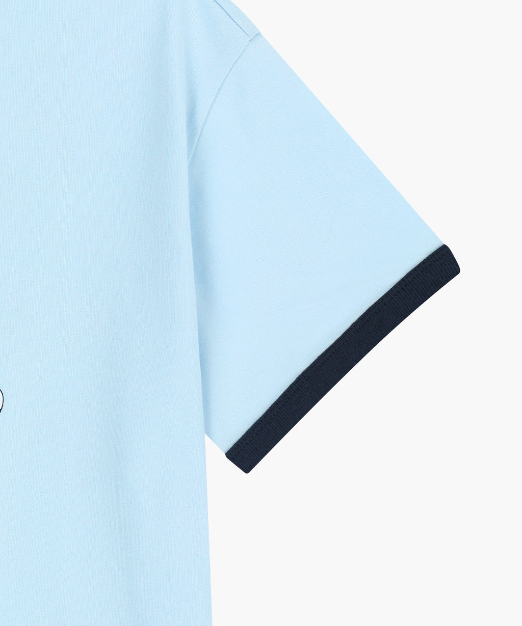 Marithe & Francois Girbaud - Mickey_french Ringer Tee (Sky Blue) product image 10 | TRAB K-Fashion Australia