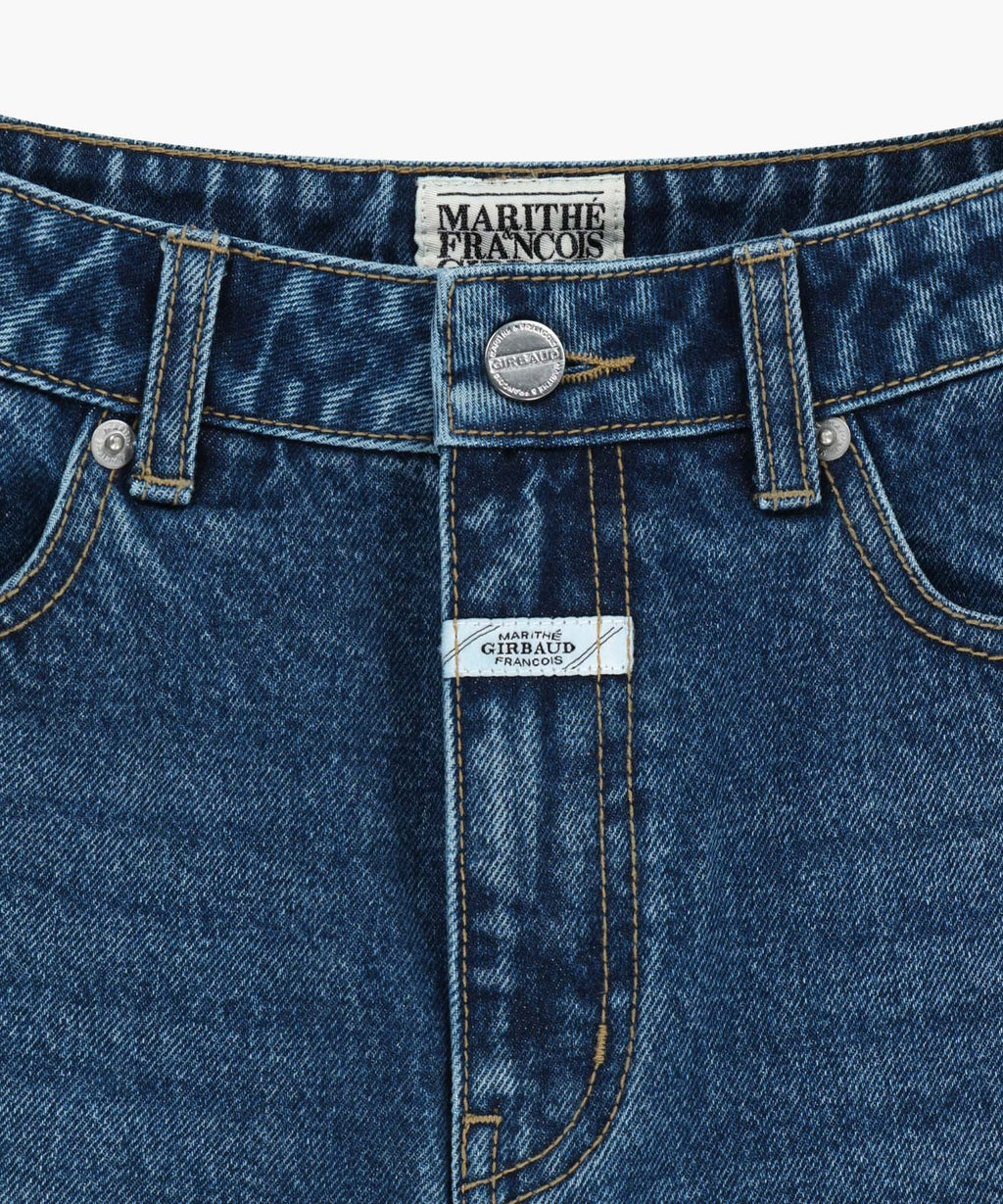 Marithe & Francois Girbaud - Raw Edge Washed Denim Shorts (Blue) product image 10 | TRAB K-Fashion Australia