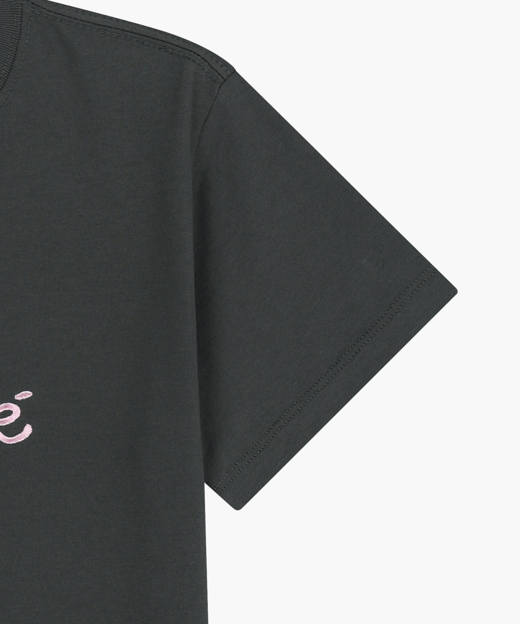 Marithe & Francois Girbaud - [Pre-order – Ships 9 Jul] Lemon Graphic Slim Crop Tee (Charcoal) product image 14 | TRAB K-Fashion Australia