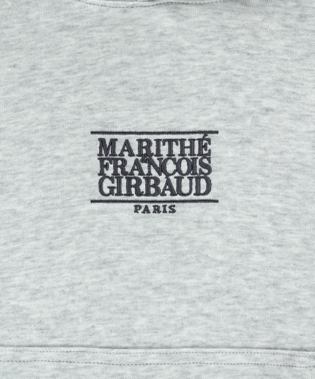 Marithe & Francois Girbaud - Small Classic Logo Crop Hoodie (Light Heather Gray) product image 12 | TRAB K-Fashion Australia