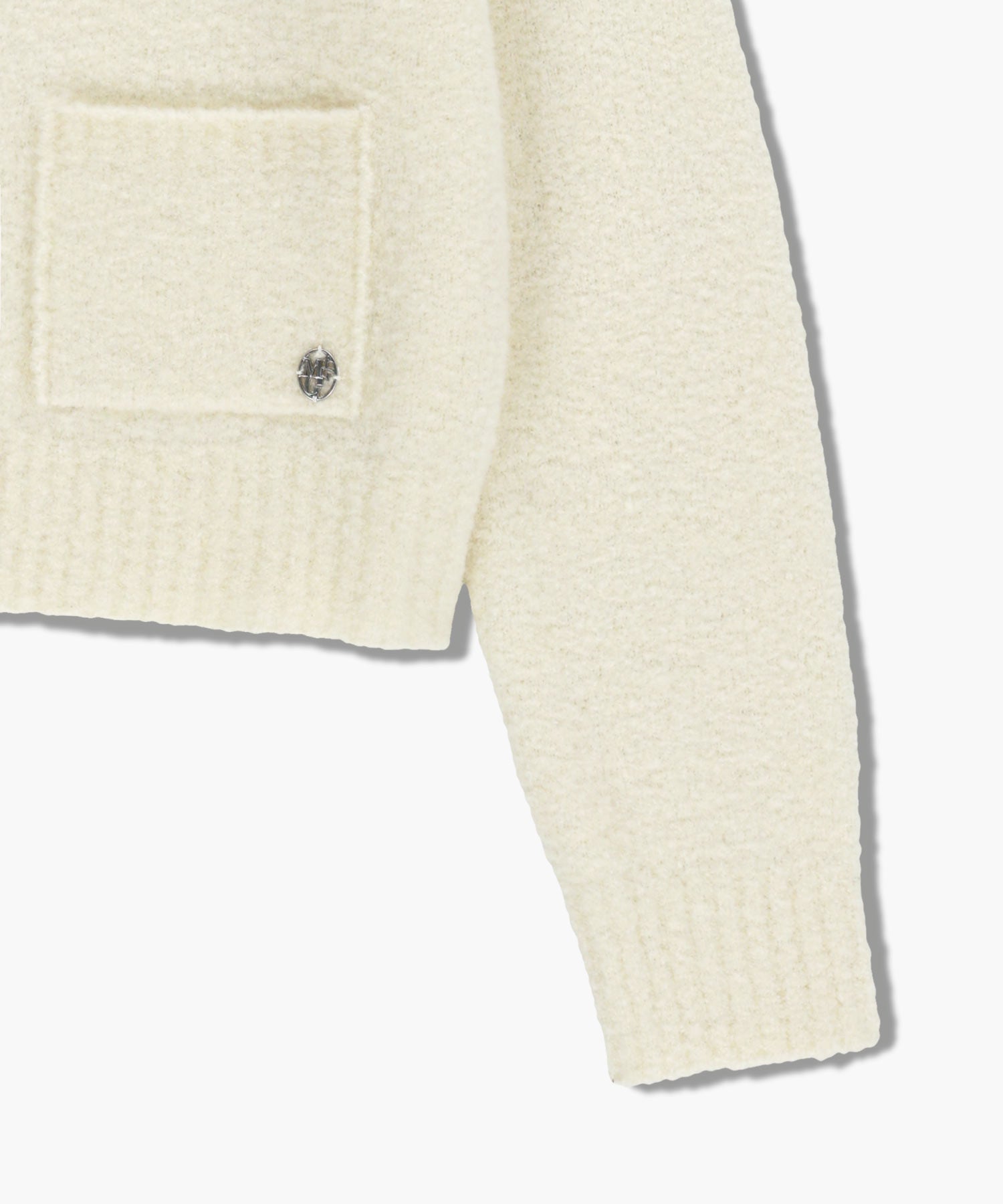 Marithe & Francois Girbaud - 3 Pocket Boucle Cardigan (Ivory) product image 10 | TRAB K-Fashion Australia