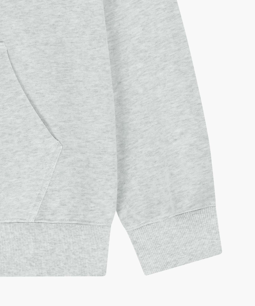 Marithe & Francois Girbaud - Classic Logo Embroidery Hoodie (Light Heather Gray) product image 10 | TRAB K-Fashion Australia