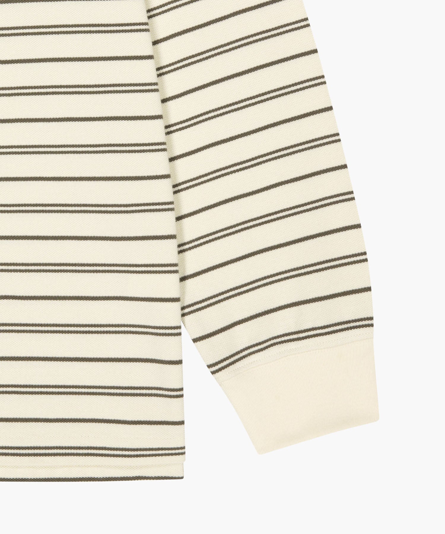 Marithe & Francois Girbaud - Stripe Pique Long Sleeve Tee (Ivory) product image 10 | TRAB K-Fashion Australia