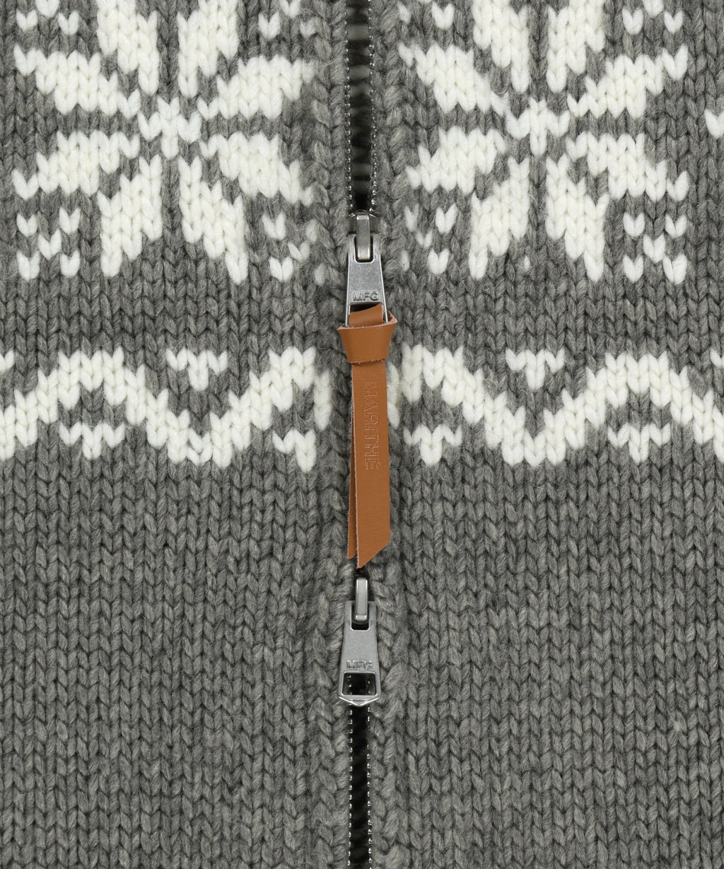 Marithe & Francois Girbaud - Nordic Cowichan Cardigan (Gray) product image 13 | TRAB K-Fashion Australia