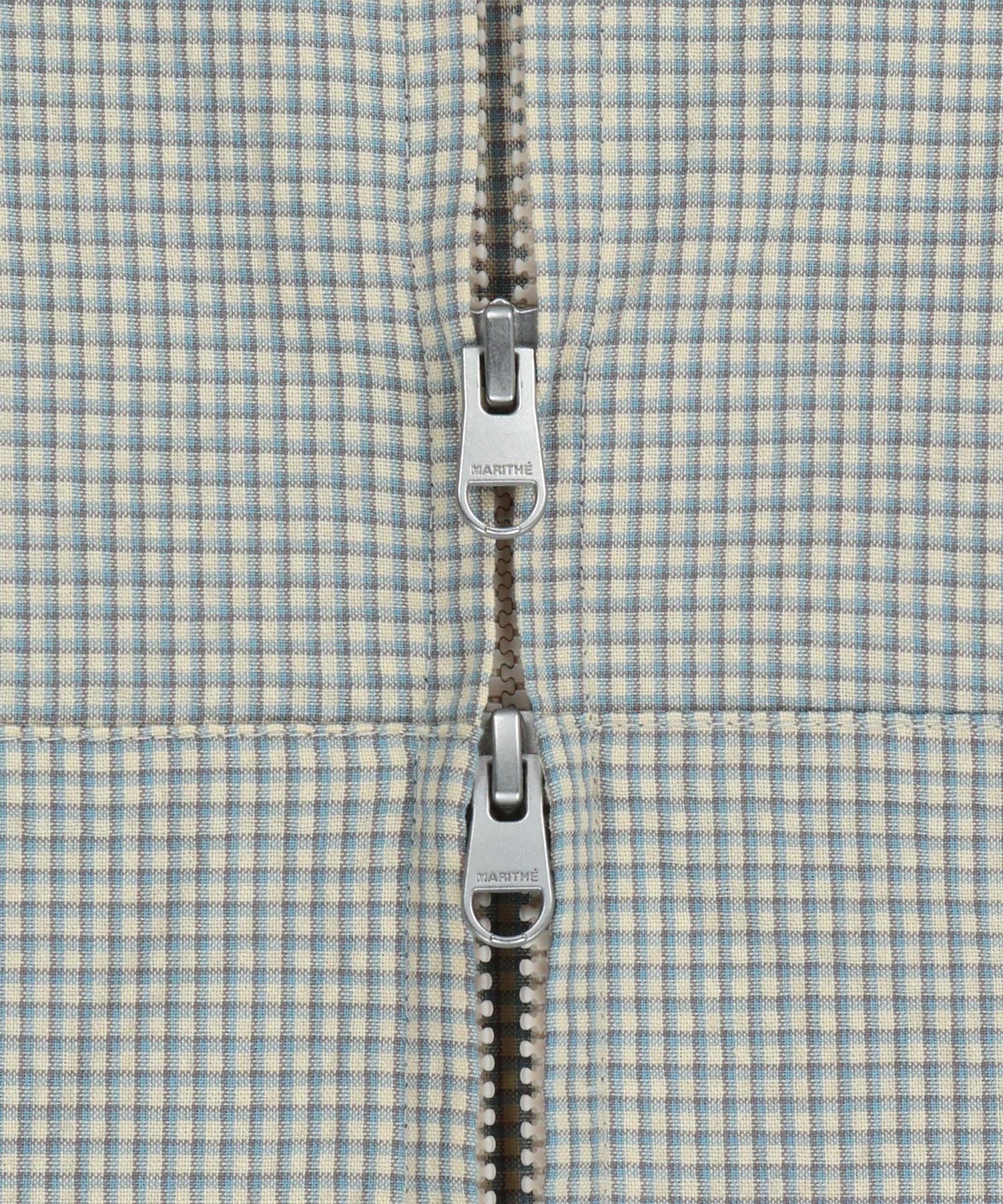 Marithe & Francois Girbaud - Classic Logo Hooded Pattern Jacket (Check) product image 10 | TRAB K-Fashion Australia