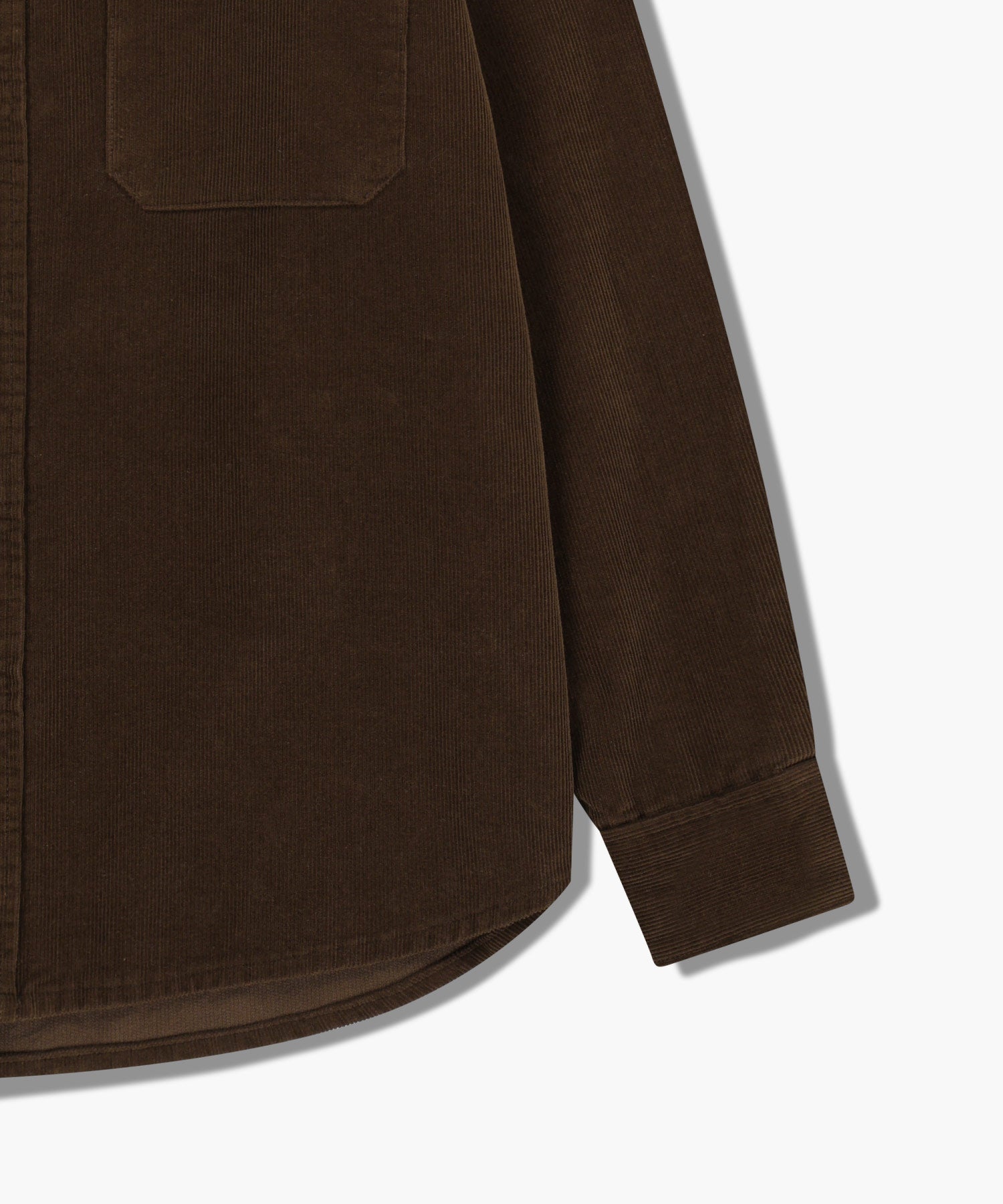 Marithe & Francois Girbaud - Classic Corduroy Shirt (Dark Brown) product image 10 | TRAB K-Fashion Australia