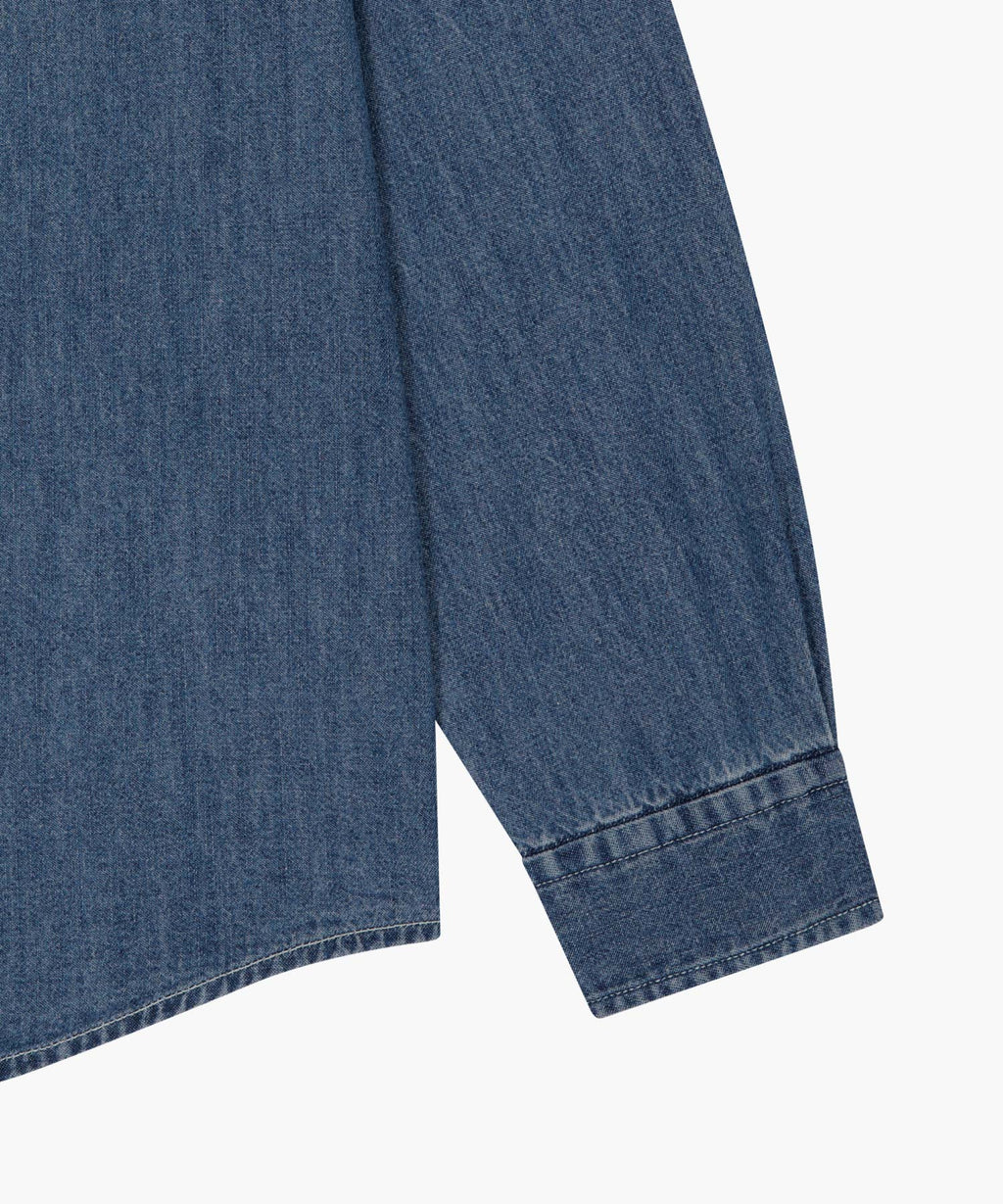 Marithe & Francois Girbaud - Uni Basic Denim Shirt (Blue) product image 10 | TRAB K-Fashion Australia