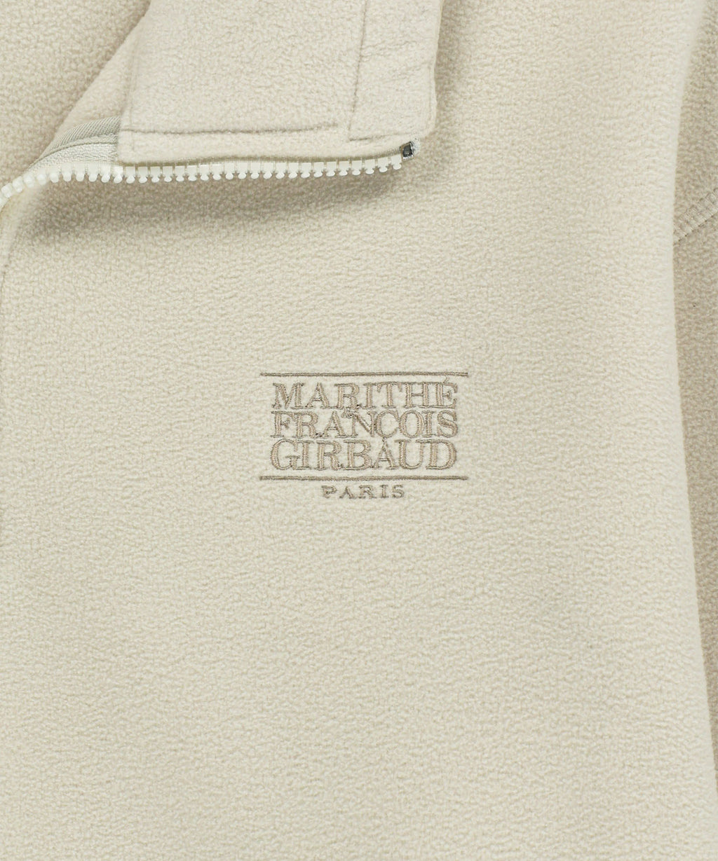 Marithe & Francois Girbaud - Classic Logo Half Neck Fleece Sweatshirt (Ivory) product image 10 | TRAB K-Fashion Australia