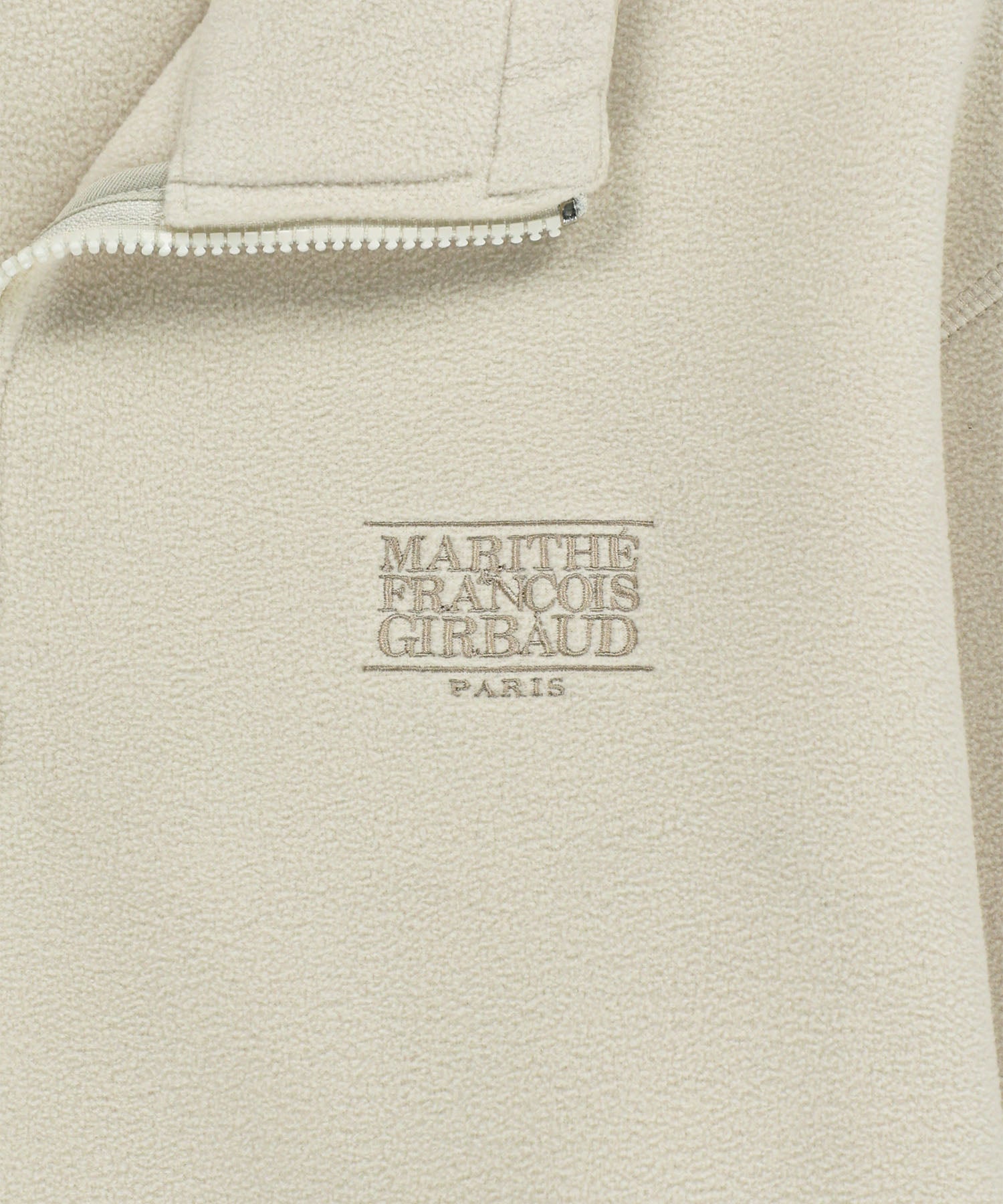 Marithe & Francois Girbaud - Classic Logo Half Neck Fleece Sweatshirt (Ivory) product image 10 | TRAB K-Fashion Australia