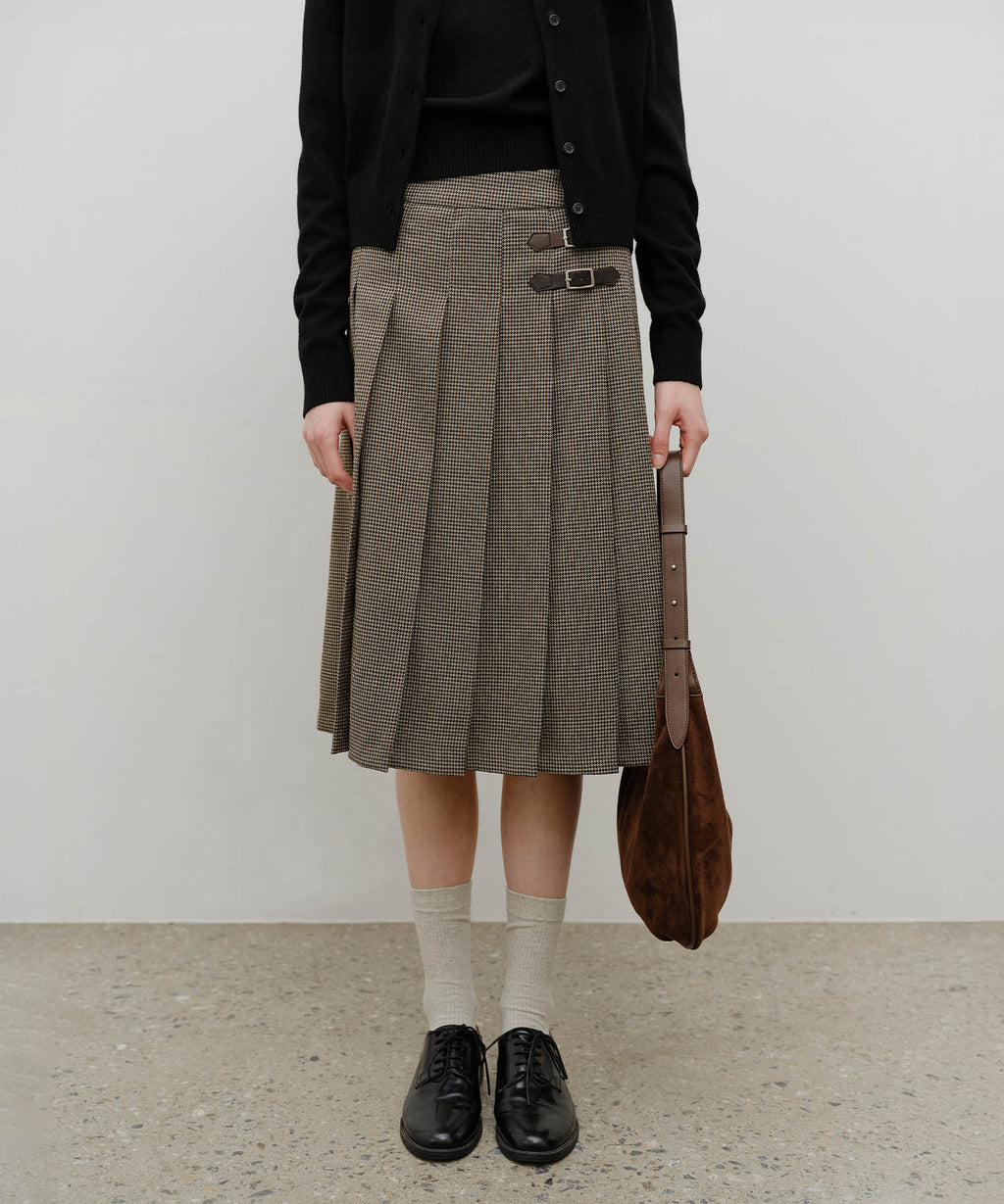 Marithe & Francois Girbaud - Classic Logo Round Suede Shoulder Bag (Brown) product image 10 | TRAB K-Fashion Australia