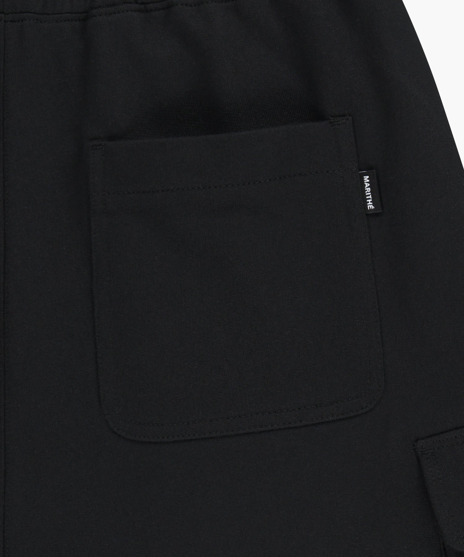 Marithe & Francois Girbaud - Classic Logo Cargo Sweat Shorts (Black) product image 10 | TRAB K-Fashion Australia