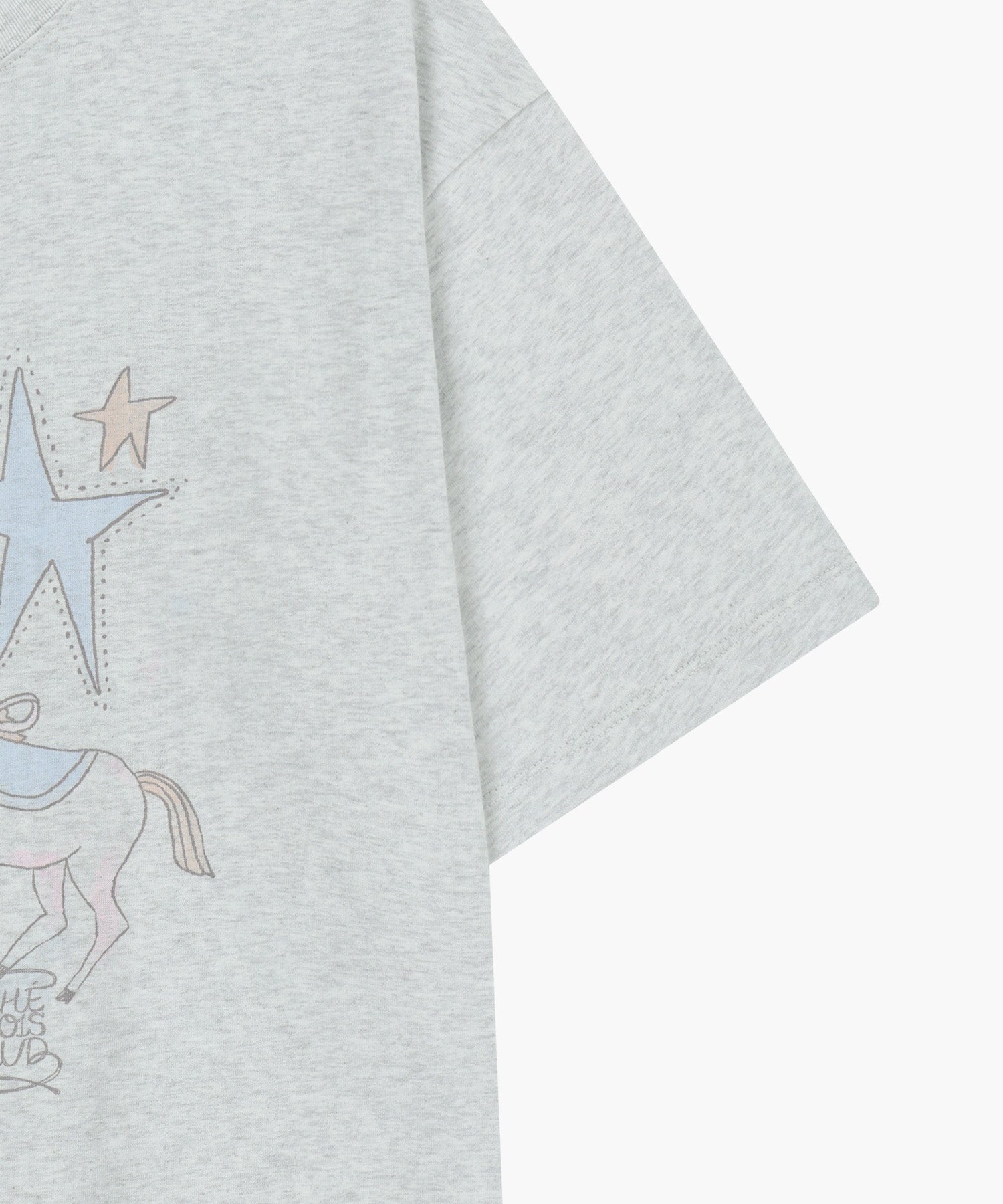 Marithe & Francois Girbaud - Unicorn Graphic Oversized Tee (Light Heather Gray) product image 10 | TRAB K-Fashion Australia