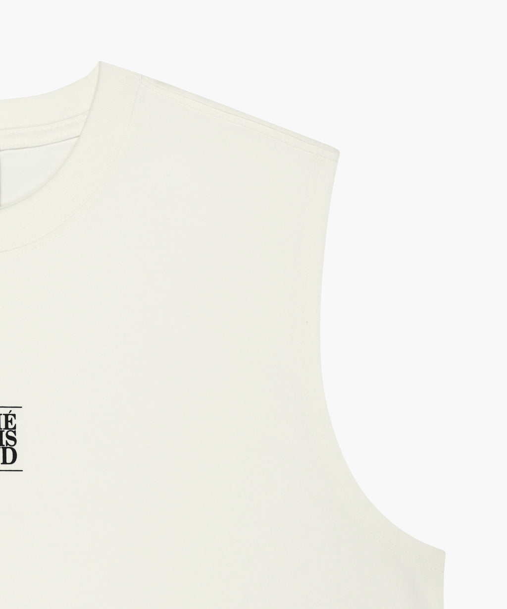 Marithe & Francois Girbaud - Sorona Cool Small Classic Logo Sleeveless (Ivory) product image 10 | TRAB K-Fashion Australia