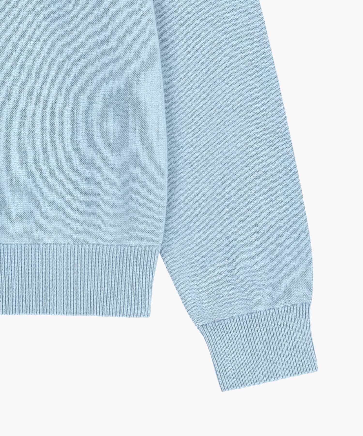 Marithe & Francois Girbaud - Small Classic Logo Collar Knit (Sky Blue) product image 10 | TRAB K-Fashion Australia