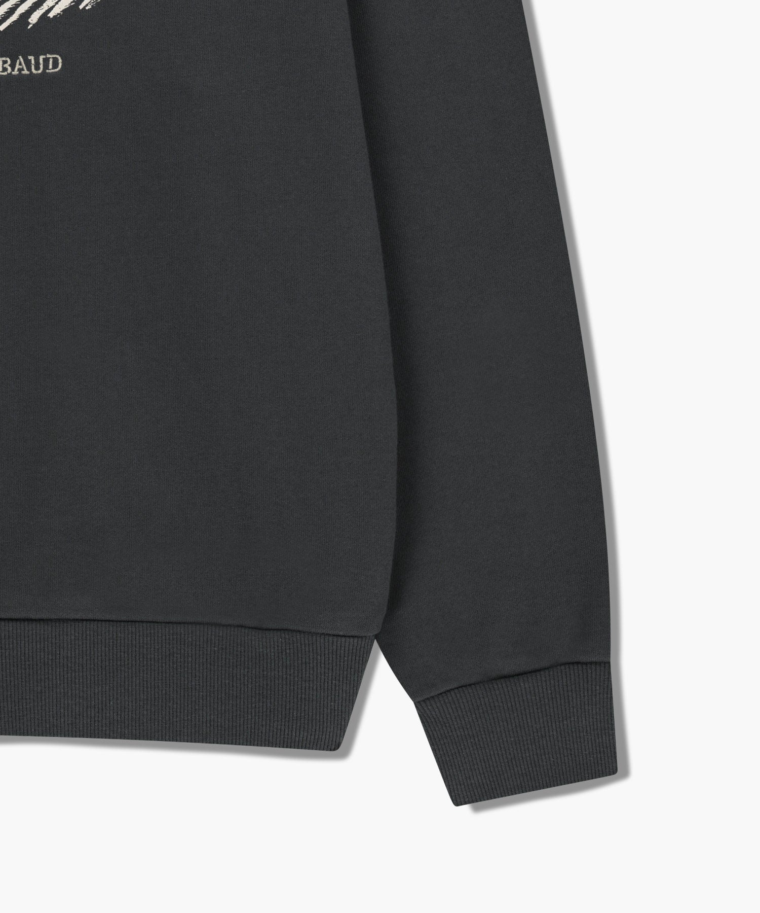 Marithe & Francois Girbaud - Winery Applique Logo Over Fit Sweatshirt (Charcoal) product image 10 | TRAB K-Fashion Australia