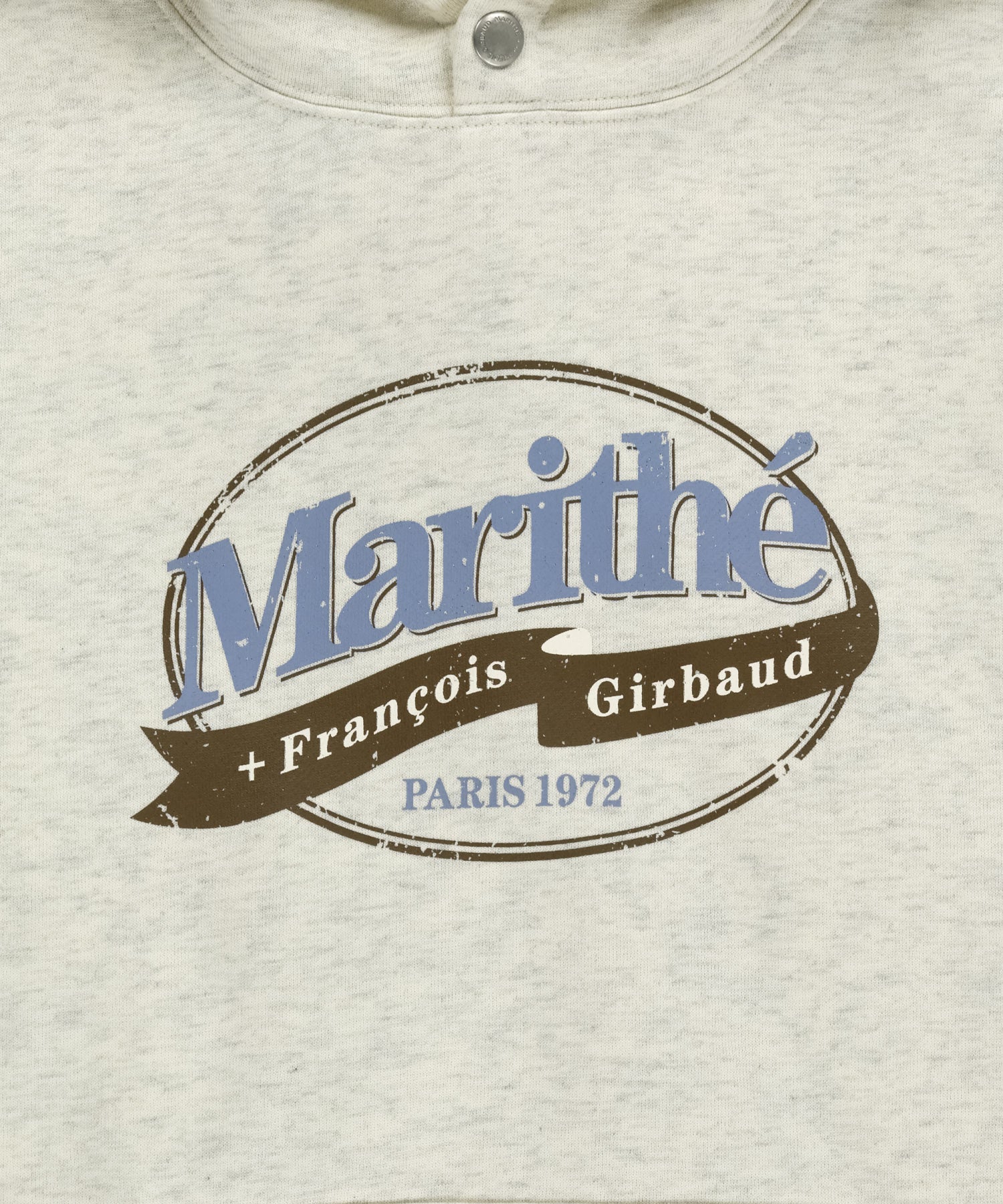 Marithe & Francois Girbaud - Vintage Stamp Graphic Hoodie (brushed) (Oatmeal) product image 10 | TRAB K-Fashion Australia