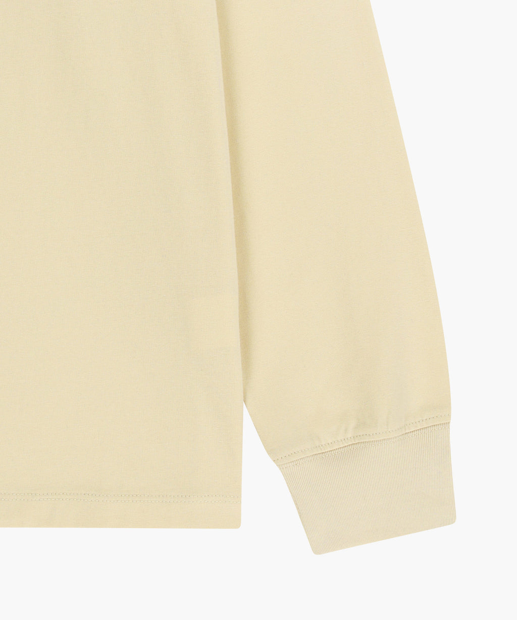 Marithe & Francois Girbaud - Back Classic Logo Long Sleeve Tee (Butter) product image 10 | TRAB K-Fashion Australia