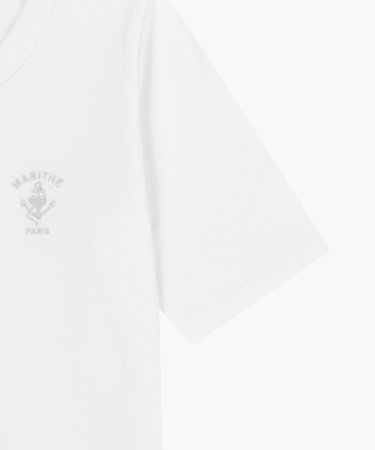 Marithe & Francois Girbaud - Stripe Henley Neck Tee (White) product image 10 | TRAB K-Fashion Australia