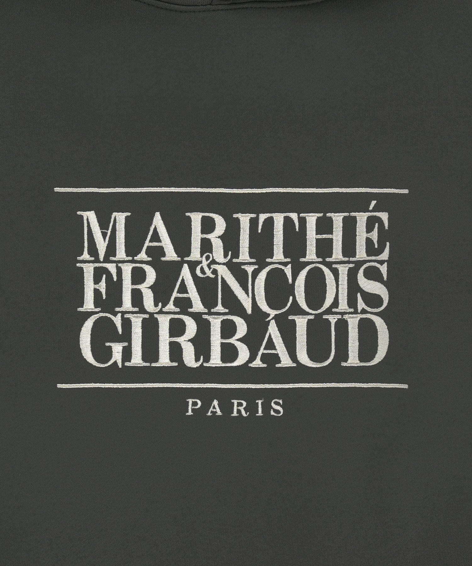 Marithe & Francois Girbaud - Classic Logo Embroidery Hoodie (brushed) (Charcoal) product image 13 | TRAB K-Fashion Australia