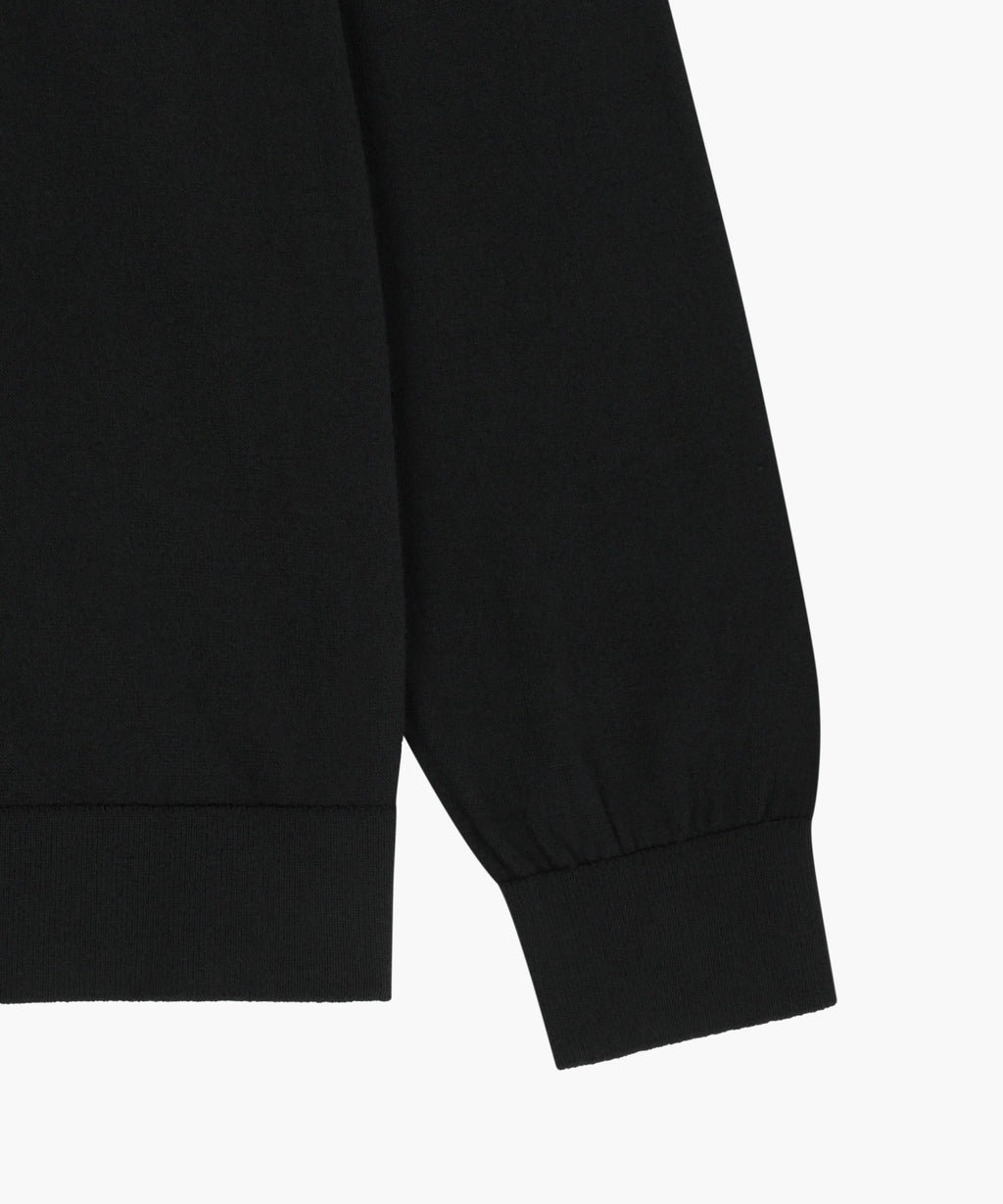 Marithe & Francois Girbaud - Small Classic Logo V-neck Knit Cardigan (Black) product image 10 | TRAB K-Fashion Australia