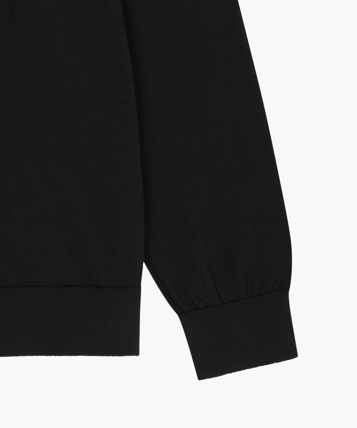 Marithe & Francois Girbaud - Small Classic Logo V-neck Knit Cardigan (Black) product image 10 | TRAB K-Fashion Australia